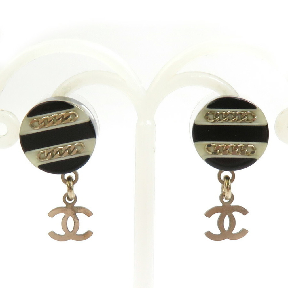 CHANEL Black Earrings